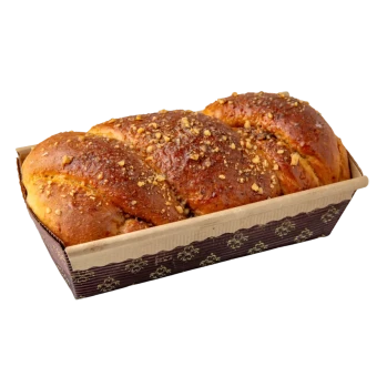 Nuts and rose Easter roulade