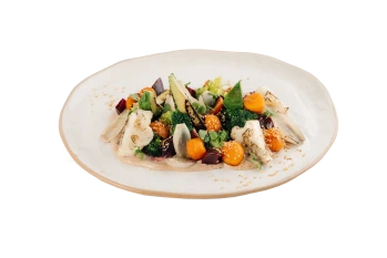 Salată de legume la grătar și sfeclă