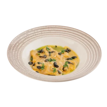 Ravioli with pumpkin and Ricotta